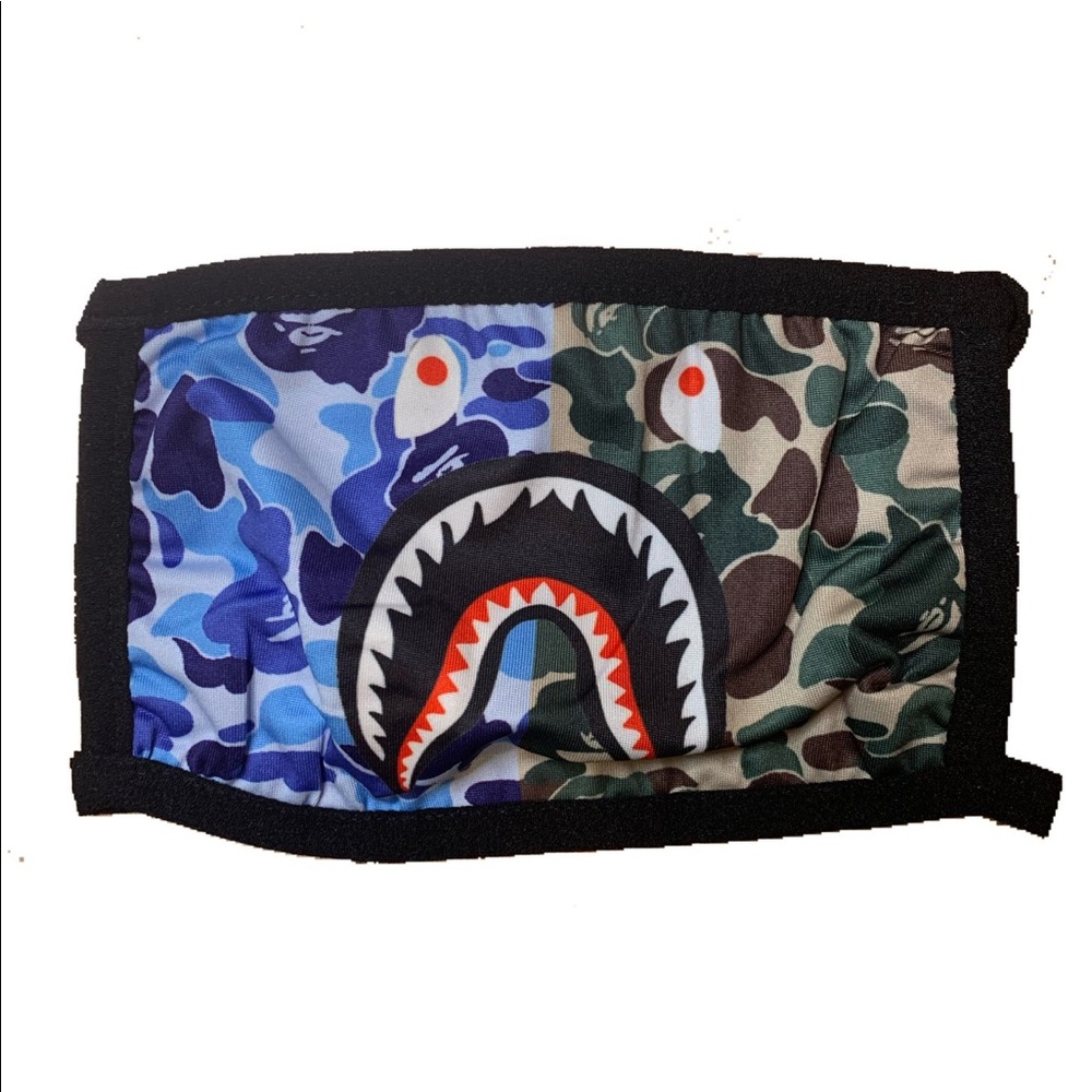 Blue & Green Bape Mask